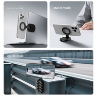 Support magnétique double face pour téléphone avec ventouse puissante, support multifonctionnel pour bureau et ordinateur portable pour iPhone et smartphones