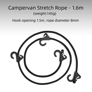 Corde élastique à double crochet pour l'extérieur, fixateur de bagages élastique, corde à linge de <span class=keywords><strong>camping</strong></span> pour voiture de <span class=keywords><strong>camping</strong></span> - Product Image 3