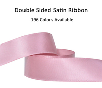 Ruban en satin double face en gros, 100 yards, 196 couleurs, 100% polyester, pour emballage cadeau, bouquets floraux, artisanat DIY