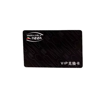 Carte de visite RFID transparente, carte de visite en plastique PVC, 13.56MHz