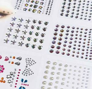 OJOS maquillaje <span class=keywords><strong>temporal</strong></span> pegatina belleza Rhinestone cara joyas tatuaje para música Festival fiesta piedra Accesorios - Product Image 2