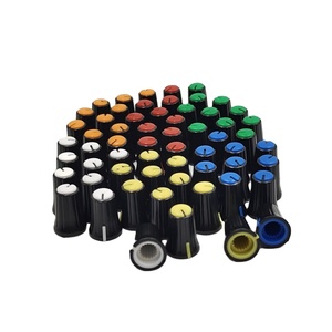 Manopola in plastica in bianco <span class=keywords><strong>e</strong></span> nero 12mm * 17mm manopole con albero interno potenziometro 6mm music control audio manopola volume bianco - Product Image 4