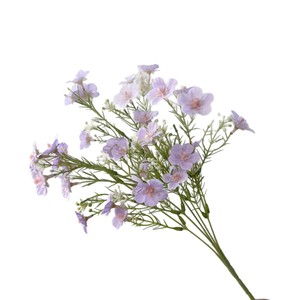 Bouquet de fleurs artificielles en soie rose et violette pour mariage et décoration intérieure - Product Image 1