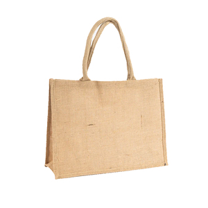 Bolsa de Yute de Gran Capacidad, Bolsa de Hombro de Fibra Natural para la Playa, Viajes, Oficina y Uso Diario Informal - Product Image 1