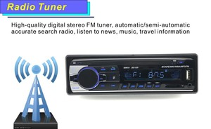 FM Aux girişi alıcı SD/<span class=keywords><strong>USB</strong></span> 12V In-dash BT multimedya otomobil radyosu oyuncu 1Din MP3 araba radyo ses Stereo - Product Image 4