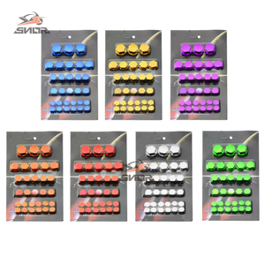 SNOR Leocar Kit de capuchons de vis décoratifs en plastique chromé pour Yamaha Air Blade 1 Accessoires <span class=keywords><strong>moto</strong></span> - Product Image 2