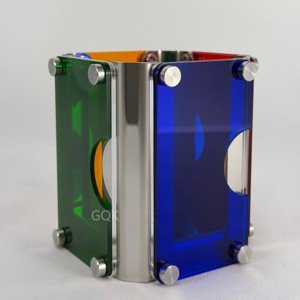 Bauhaus Style Color Matched Acrylic Pen Holder High Appearance Desk Organizer for <b>Storage</b> & Display - Product Image 5