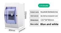Boîtier de distribution d'air à 2-3 positions, tout plastique, 7-9 circuits, 2-13 boucles, pour usage domestique, montage en surface intérieur, robuste