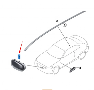 Rejilla Central Derecha Negra OEM 51137295524 para <span class=keywords><strong>BMW</strong></span> <span class=keywords><strong>W2</strong></span> F22 - Product Image 3
