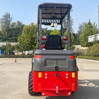 Chargeuse frontale électrique Derette E606, mini-chargeuse sur pneus 4x4 compacte avec accessoires et godet, à vendre, usine chinoise