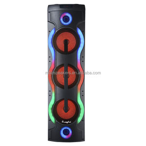 Échantillon gratuit 120W Haut-parleur de fête haute puissance Son surround 3D Lumière LED colorée Connectivité WiFi pour DJ Scène Karaoké en plein air - Product Image 2