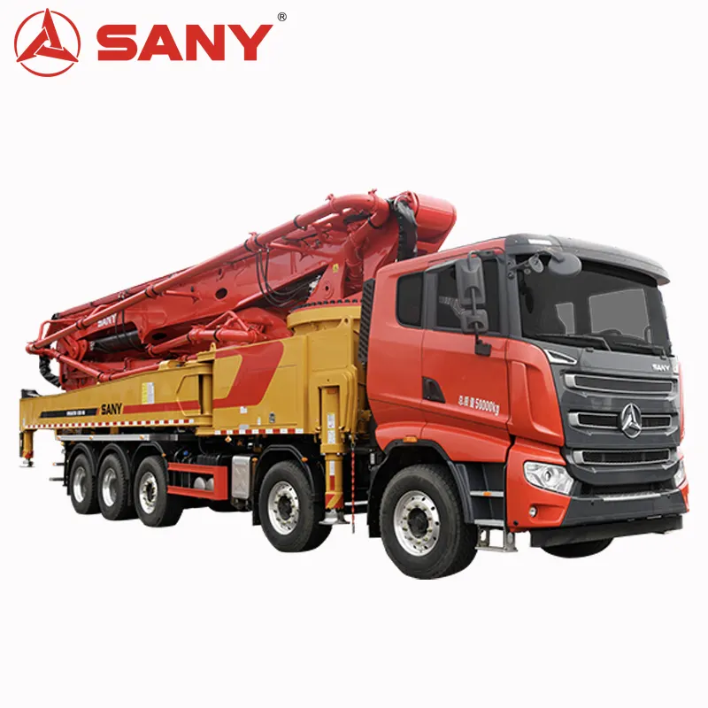 SANY produttore ufficiale pompa per cemento 43m 58 metri pompa per calcestruzzo montata su camion