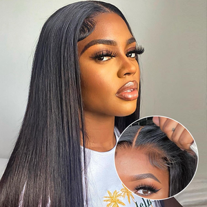 Perruque Lace Front Transparente 9x6 en Gros, Pré-coupée, Ondulée, Sans Colle, <span class=keywords><strong>Cheveux</strong></span> Humains Remy Indiens, pour Femmes Noires, 20 Pouces, <span class=keywords><strong>Frange</strong></span> Rideau - Product Image 6