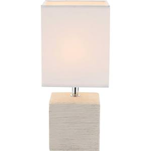 Lampada da Tavolo - Ceramica Beige, Attacco E14, Potenza 40W, Design Elegante e Funzionale, Ideale per Illuminazione - Product Image 1