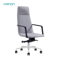 Mobilier de bureau de luxe à dossier haut d'excellente qualité chaise de bureau pivotante moderne en cuir
