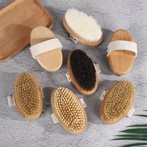 Brosse sèche végétalienne en bambou de luxe avec manche ovale en <span class=keywords><strong>sisal</strong></span> pour brosser le corps, exfolier la peau et améliorer la circulation - Product Image 5