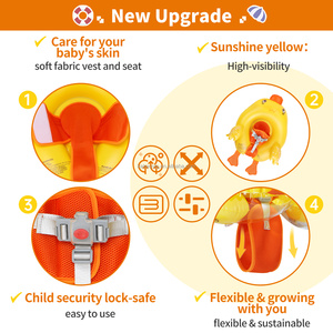 Swimbobo, gran oferta, bonito anillo de natación inflable en forma de pato, entrenador de cintura portátil para bebé, flotante, cómodo, para niños - Product Image 4
