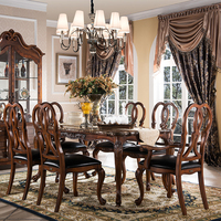 Table à manger royale classique et chaises meubles en bois GH152.2
