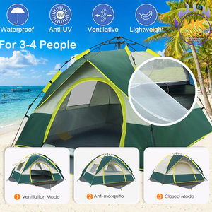 Tienda de Campaña <span class=keywords><strong>Plegable</strong></span> Ultraligera para Exteriores Personalizada y Grande Tipo Pop-up para Glamping de Lujo Impermeable con Cama - Product Image 6