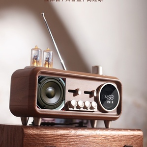 Haut-parleur professionnel rétro rechargeable, compatible avec les clés USB, pour usage quotidien. - Product Image 4