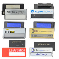 Badges Nominatifs Réutilisables Fabricant Vente en Gros, Plaques d'Identification par Sublimation Personnalisées avec Logo, Badges Noms Magnétiques en Plastique Vierge