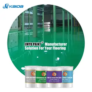 Pelapis Lantai Beton Gloss Berwarna Epoxy Resin Lantai Bangunan Pelapis, Cat Pelapis Cair Cat Lantai