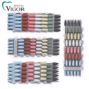 Embouts de polissage en silicone pour perceuse dentaire, ensemble de têtes de ponçage en caoutchouc de silicone HP - Product Image 3