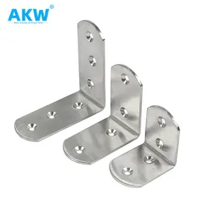 Wholesale Furniture Hardware Custom Stainless Steel Corner Right Angle Bracket