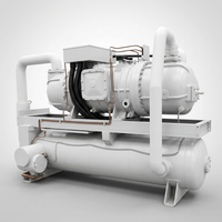 Compresseur à vis semi-hermétique ZH7WSG7YE 120HP 3/380/50 en métal, réfrigérant R-22 pour le refroidissement industriel et la climatisation centrale