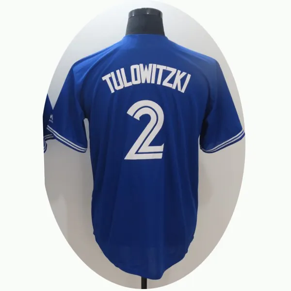 Jays baseball jersey TULOWITZKI uniform OSUNA wear STROMAN shirt Blue american Baseball wear