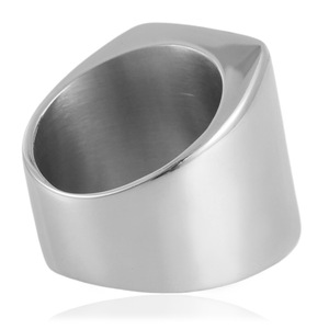 Men's Geometric <b>Titanium</b> Steel <b>Ring</b> Black Gemstone Square Bezel Setting Punk Style Jewelry Gift 21033 - Product Image 2