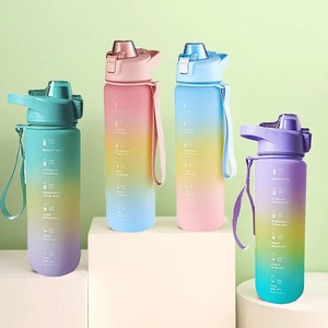 Borraccia da 1L all'Ingrosso con Manico Sfumato e Cordino, Grande Capacità, Portatile per Sport all'Aperto e Scuola per Bambini, Spedizione Gratuita - Product Image 1