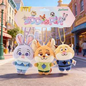 Juguete de Peluche Suave, Esponjoso y Reconfortante de los Personajes de Dibujos Animados de Zootopia 2, Judy y Nick, Juguete de Peluche Antiestrés, Colgante para Mochila, Regalo de Cumpleaños - Product Image 2