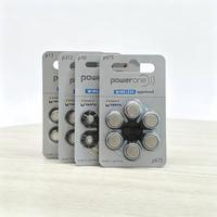 Nouvelle pile bouton zinc-air Powerone 1,45 V pour aides auditives et écouteurs 10 13 312 675 Fabriquée en Chine 60 piles/boîte