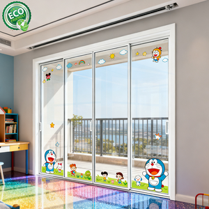 Porte coulissante en aluminium étroite de qualité supérieure 2026, roulettes coulissantes, portes intérieures en verre, écran en fibre de verre, finition salon - Product Image 4