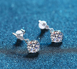 <span class=keywords><strong>GICA</strong></span> GEMA S925 เงินสเตอร์ลิง 0.5/1CT D <span class=keywords><strong>สี</strong></span>รอบ Moissanite ต่างหูสําหรับหมั้นสตรีต่างหูเครื่องประดับ - Product Image 4