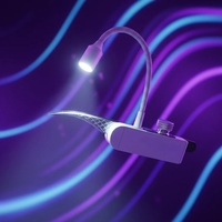Lampe UV LED miniature à pédale pour pince à cils, lumière blanche 405NM 1.8W, séchage rapide en 1-2 secondes pour colle à faux cils et extensions