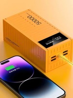 Batterie externe grande capacité 50000 mAh, plusieurs ports USB, charge rapide, écran LED, station d'alimentation de voyage pour téléphone