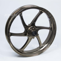 Jantes de moto en alliage forgé XINLAI personnalisées, couleur bronze, 5 branches, 5x112/120/114.3, neuves pour S1000RR S1000R Sportbikes