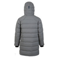 Longue doudoune LOGO personnalisé manteau à capuche doudoune 2024 plume doudoune manteau d'hiver hommes chaud fermeture éclair vestes d'hiver