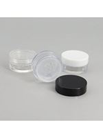 Boîte vide transparente en plastique 5G pour poudre libre, fard à paupières, poudre de miel, échantillon, format voyage portable, cosmétique en flacon