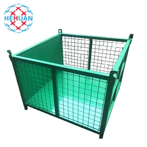 Sale Reliable Quality Wire Mesh Storage Metal Pallet Container Folding Stacked Cages