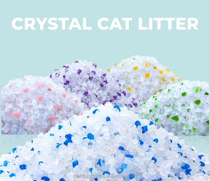 Litière pour chat en cristal de haute qualité, mélange bleu, gel de silice, sable pour chat, directement de l'usine - Product Image 2