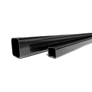 Chất lượng cao 50mm 1500mm 3K Matte sợi <span class=keywords><strong>carbon</strong></span> ống vuông cực ống - Product Image 1