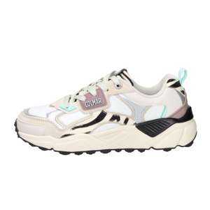 Zapatillas Garner Zoe para Mujer de Colmar, Blancas y Beige, Tacón de 4 cm, Lona, Zapatos Modernos - Product Image 1