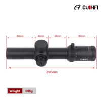 Lunette de visée tactique FFP 1-10x28 ED avec illumination rouge LPVO, accessoires de chasse, fonction Zero Stop, tube de 34 mm, lunette de chasse