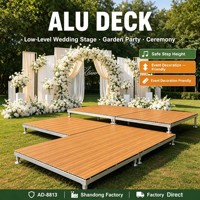 Système de terrassement en WPC à hauteur réglable pour jardins, entrepôts et scènes de mariage. Vente en gros et tailles personnalisées disponibles.