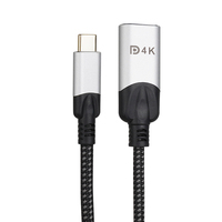 Câble USB Type C vers DP VCOM 4K 60Hz pour étendre la portabilité des tablettes et ordinateurs portables – Convertisseur USB-C mâle vers moniteur femelle