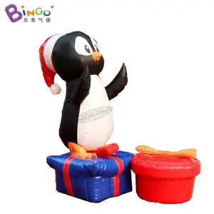 विज्ञापन inflatable क्रिसमस सजावट आउटडोर कस्टम inflatable जानवरों के खिलौने का नेतृत्व inflatable पेंगुइन कार्टून