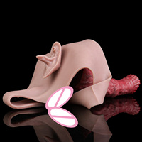 Dildo de caballo estilo tanga para mujeres y parejas, juguete de placer interactivo con diseño vibrador, múltiples opciones disponibles.